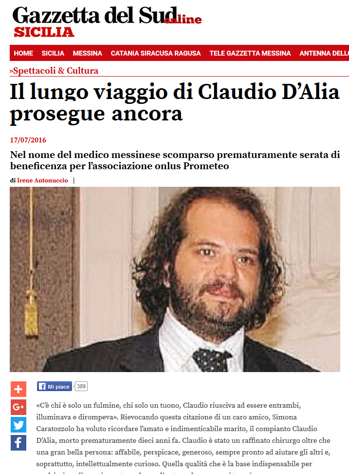 Il lungo viaggio di Claudio D’Alia prosegue ancora 1