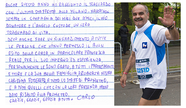 Carlo Belloni Milano Marathon 2017