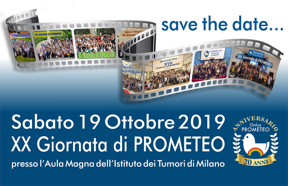 SAVE THE DATE! Sabato 19 Ottobre XX Giornata di PROMETEO
